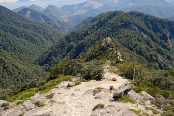 Fototapeta na wymiar Mountainbike Trail spannend