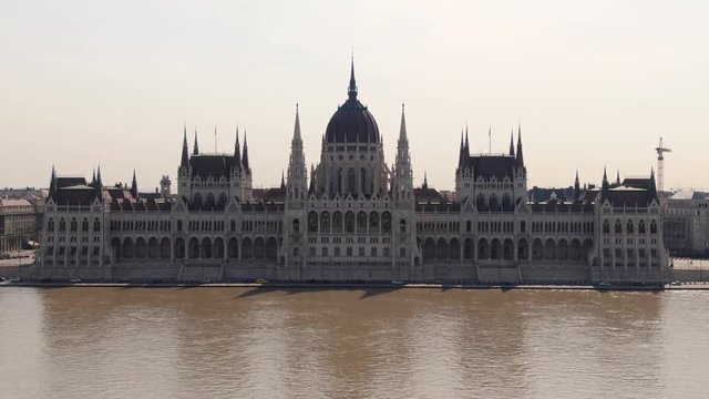 The Hungarian Parliament with the river Danube, Budapest