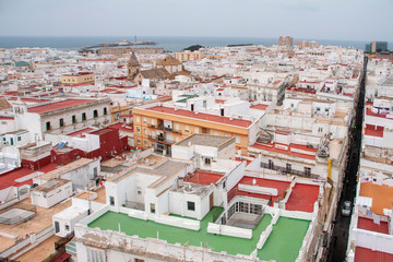vistas de la ciudad de Cádiz, Andalucía	