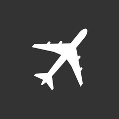 Fototapeta na wymiar airplane icons symbols vector
