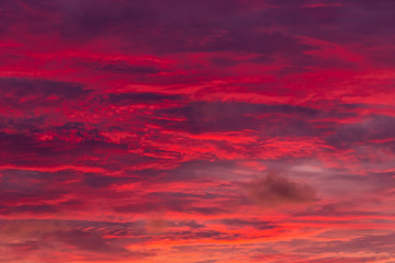 Magic Unreal Colorful Sky at Sunrise