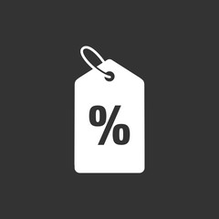 Obraz na płótnie Canvas Discount, percentage icon symbol vector