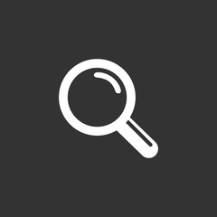 search magnifying glass icon vector