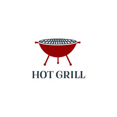 Grill house. Grill lettering illustration. Grill label badge emblem 