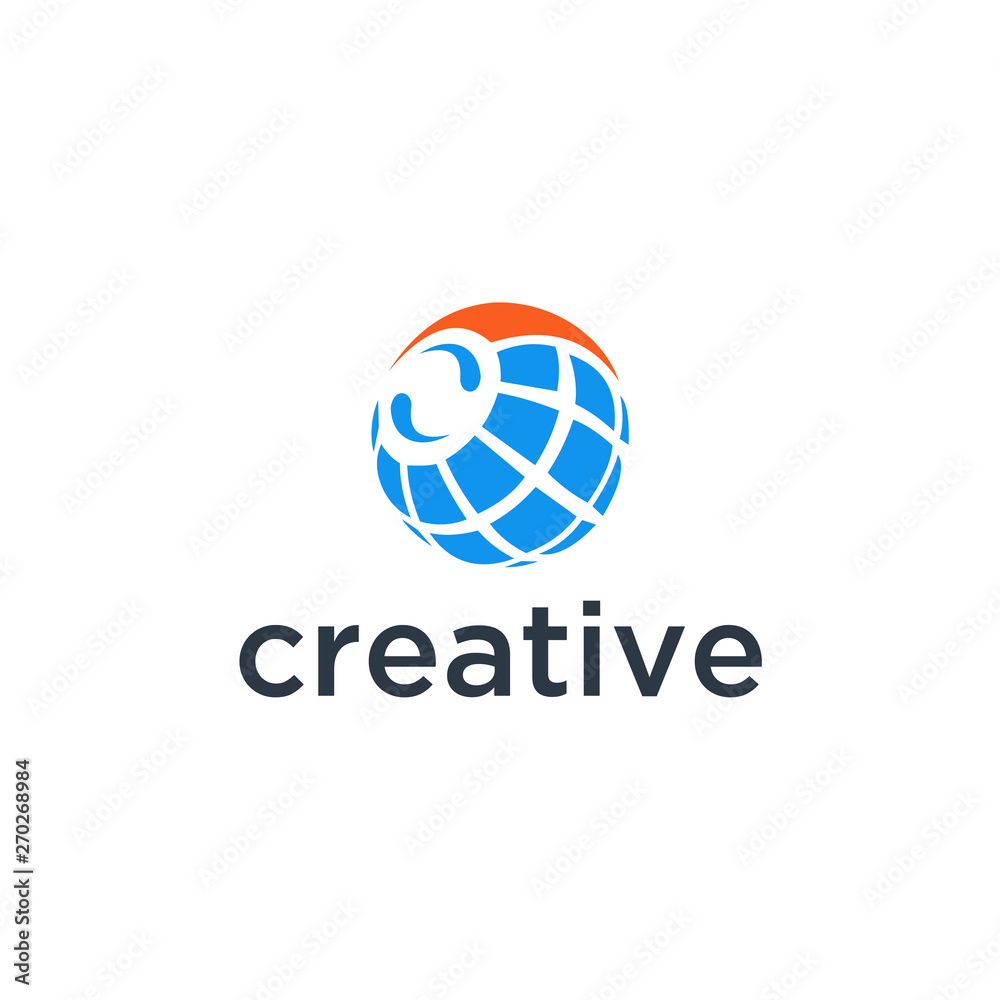Poster abstract logo. minimalistic logo design. creative logo. beautiful and simple element.