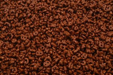 Corn-flakes background and texture. Top view. cornflake cereal box for morning breakfast.