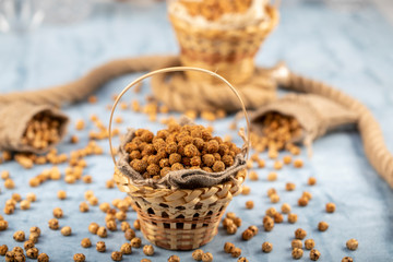 Turkish leblebi.Turkish Double roasted chickpea. Corum, Turkey
