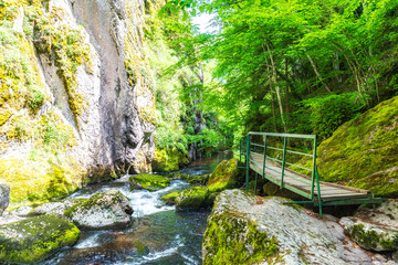 Fototapeta na wymiar Eco path Struilitsa in Western Rhodope mountain, Bulgaria