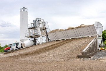 Obraz premium Ready mix concrete production plant