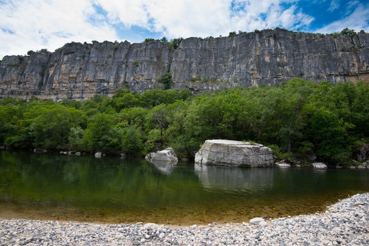 Ardeche bei Ruoms in Frankreich