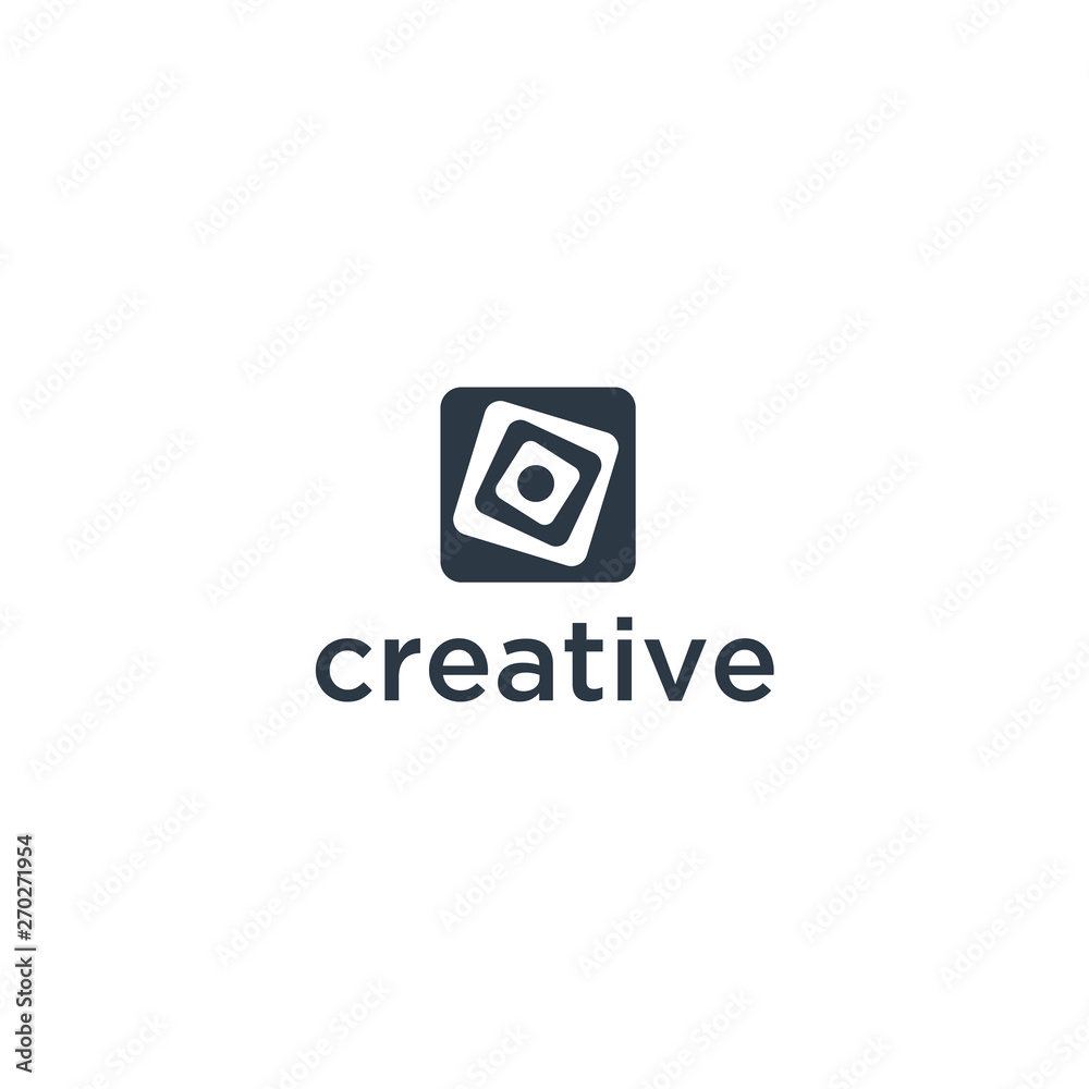 Poster abstract logo. minimalistic logo design. creative logo. beautiful and simple element.
