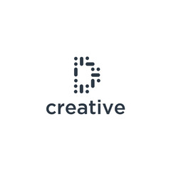 logo initial design vector template