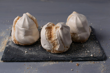 Suspiros de Moya. Typical dessert from Canary Islands