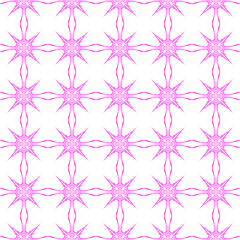 Pink geometric seamless pattern. Hand drawn waterc