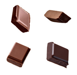 chocolate piece sweet food dessert falling