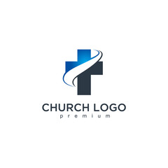 Church modern vector graphic abstract design template