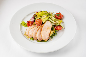 salad with chicken breast