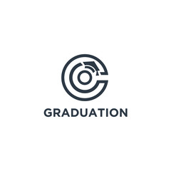 Graduation Logo Template Design Vector