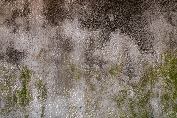 Pared vieja con moho y humedad	