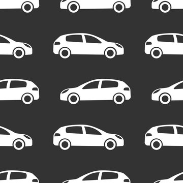 Seamless pattern with cars