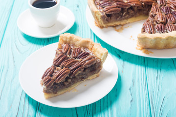 Autumn american pecan pie