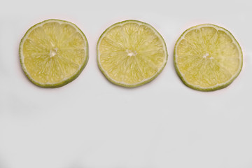 lime on white background