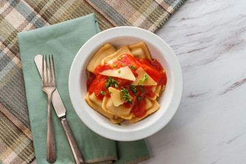 Marinara Tomato Sauce Ravioli