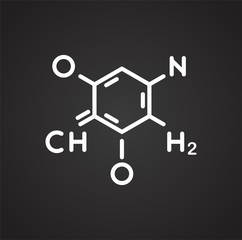 Molecule icon on background for graphic and web design. Simple vector sign. Internet concept symbol for website button or mobile app.