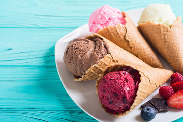 Ice cream waffle cones