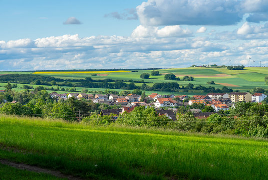 Cityscape of Kirchheimbolanden as panorama 