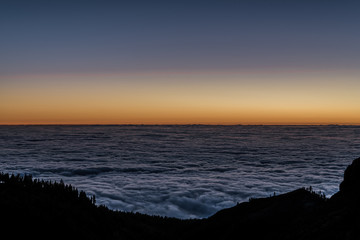 Fototapeta premium Sunset on the island of Tenerife