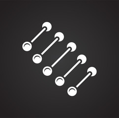 Molecule icon on background for graphic and web design. Simple vector sign. Internet concept symbol for website button or mobile app.