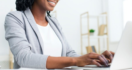 Entrepreneur Working On Laptop, Typing On Keyboard