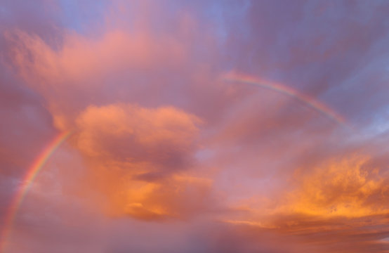 Rainbow In Sky