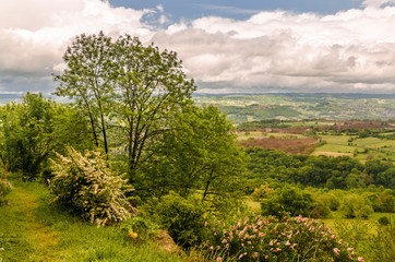 French countryside. loubressac midi pyrenees france