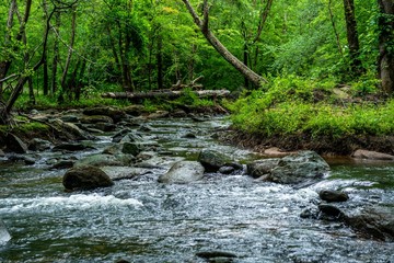 The fabulous Broad River that runs through Lake lure and Chimney Rock North Carloina.
