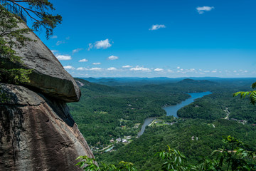 Much of the beauty you will see from hiking your way up to the top of Chimney rock and beyond it.