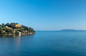 Naklejka premium Mediterranean sea tuscany gulf in Italy landscape