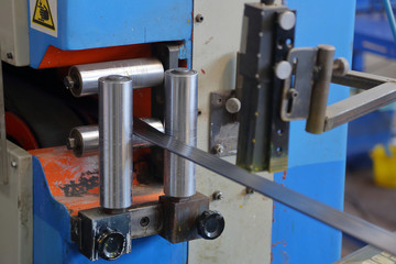 Industrial equipment at the plant for the production of high-tech wires and specialized cables