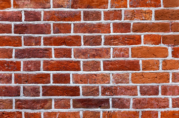 Red brick wall as background texture