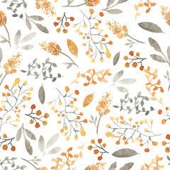 Watercolor floral pattern