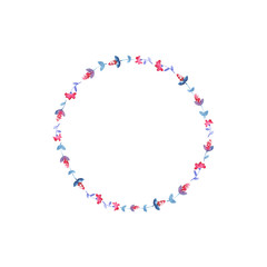 Modern watercolor wreath