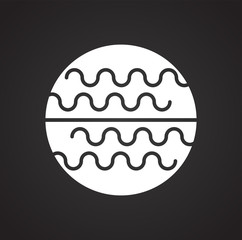 Wave icon on background for graphic and web design. Simple vector sign. Internet concept symbol for website button or mobile app.