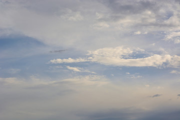 Fototapeta premium Background beautiful white cirrus clouds in the blue sky