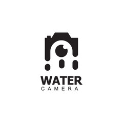 Camera icon logo design vector template