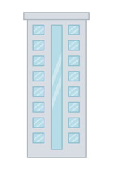 Isolated urban and modern building design
