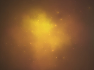 Fototapeta na wymiar Gold nebula stellar sky abstract background
