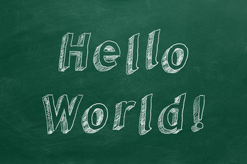 Fototapeta premium Hello World !