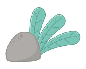 Isolated leaves and nature design