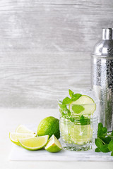 Home made mojito cocktail